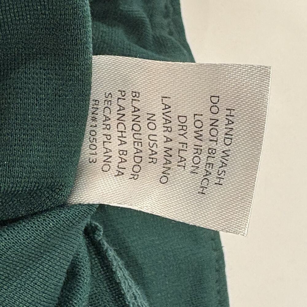 Dear Scarlett Classy Stretch Women Dress Pants Green Pull On Straight Leg NWT - Picture 6 of 8